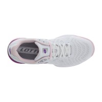 Lotto Space 400 Clay Blanco Purpura Baskets  Offre - Pas cher