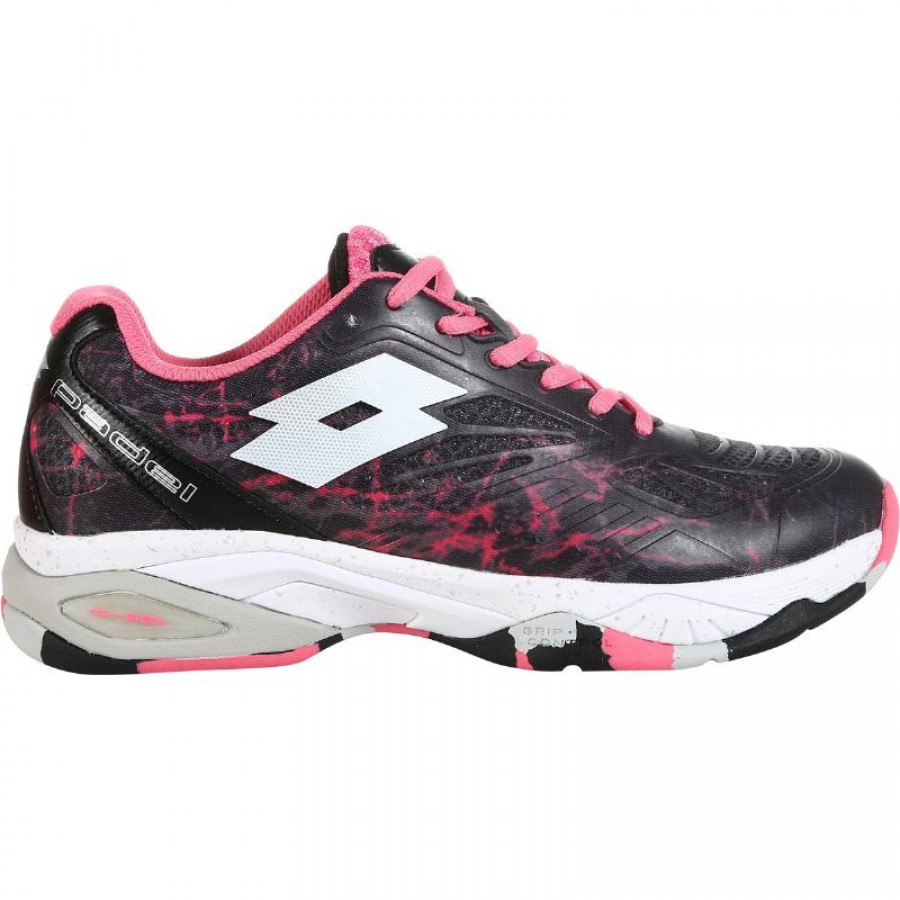 Baskets Lotto Superrapida 200 IV Fuchsia Noir Femme  Offre - Pas cher