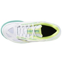 Baskets Femme Mizuno Break Shot 4 TERRE BATTUE Blanc Noir Lime  Offre - Pas cher