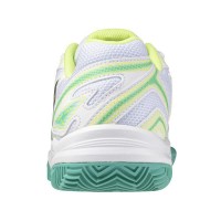 Baskets Femme Mizuno Break Shot 4 TERRE BATTUE Blanc Noir Lime  Offre - Pas cher