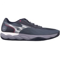 Mizuno Wave Enforce Court Clay Gris Blanc Bleu Sneakers  Offre - Pas cher