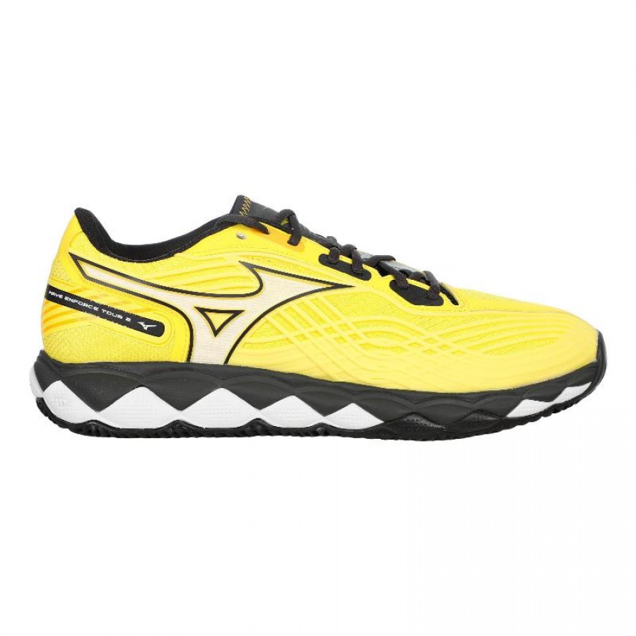 Scarpe da ginnastica Mizuno Wave Enforce Tour 2 Padel Gialle Nere  Offerta + Economico