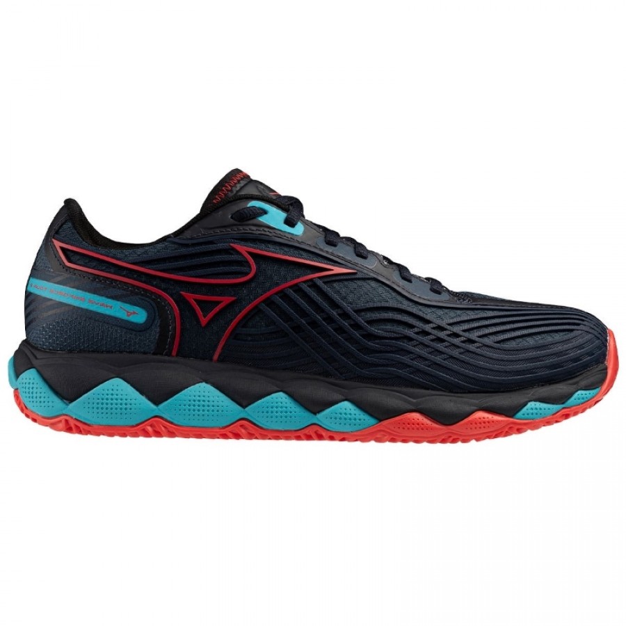 Mizuno Wave Enforce Tour 2 Padel Noir Bleu Rouge Sneakers  Offre - Pas cher