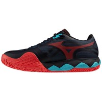 Mizuno Wave Enforce Tour 2 Padel Noir Bleu Rouge Sneakers  Offre - Pas cher