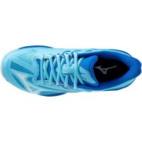 Baskets Femme Mizuno Wave Exceed Light 2 TERRE BATTUE Bleu Blanc  Offre - Pas cher