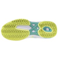 Zapatillas Mizuno Wave Exceed Light 2 Clay Blanco Negro Lima Mujer  Oferta + Barato
