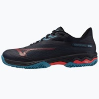 Mizuno Wave Exceed Light 2 Padel Preto Azul Vermelho Tênis  Oferta + Barato