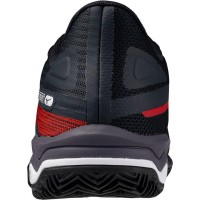 Mizuno Wave Exceed Light 2 Padel Preto Branco Vermelho Sapatilhas  Oferta + Barato
