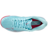 Baskets Mizuno Wave Exceed Tour 5 CC Turquoise Blanc Femmes  Offre - Pas cher