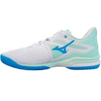 Zapatillas Mizuno Wave Exceed Tour 6 Clay Blanco Azul Mujer  Oferta + Barato