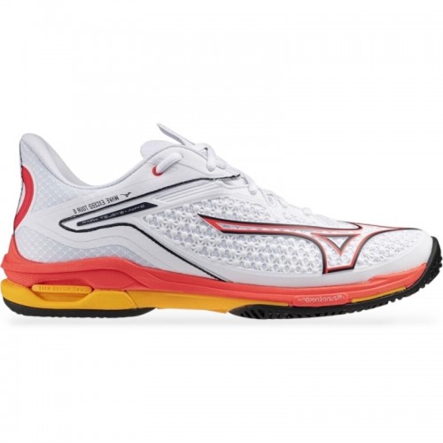 Zapatillas Mizuno Wave Exceed Tour 6 Clay Blanco Coral Amarillo Zapatillas Mizuno Wave Exceed Tour 6 Clay Blanco Coral Amarillo