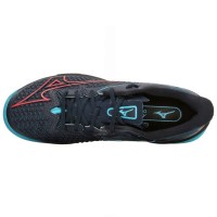 Mizuno Wave Exceed Tour 6 Padel Noir Bleu Rouge Sneakers  Offre - Pas cher