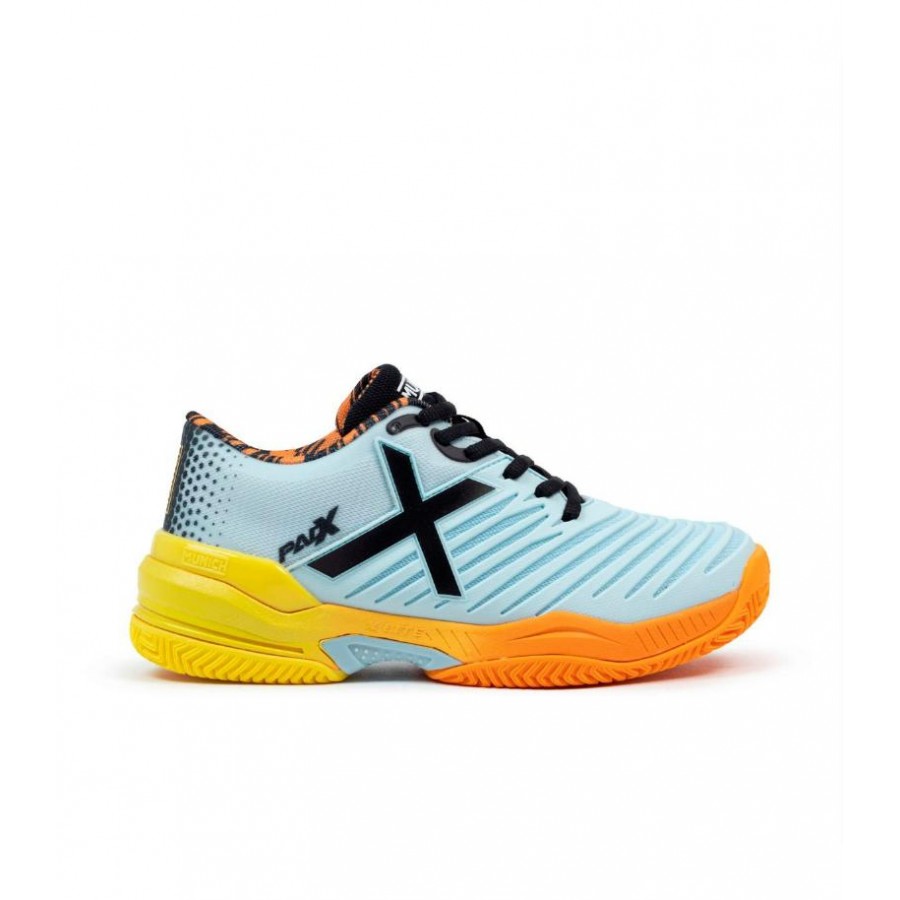 Zapatillas Munich Padx 58 Padel Gris Naranja Mujer  Oferta + Barato
