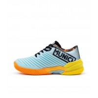 Zapatillas Munich Padx 58 Padel Gris Naranja Mujer  Oferta + Barato