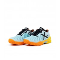 Zapatillas Munich Padx 58 Padel Gris Naranja Mujer  Oferta + Barato