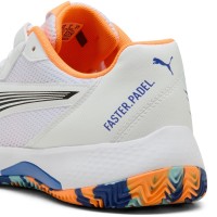 Tênis Puma Nova Court Branco Laranja Preto  Oferta + Barato