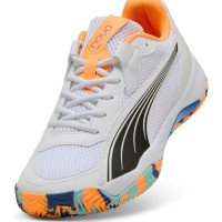 Tênis Puma Nova Court Branco Laranja Preto  Oferta + Barato