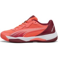 Puma Nova Court Rouge Bordeaux Blanc Sneakers  Offre - Pas cher