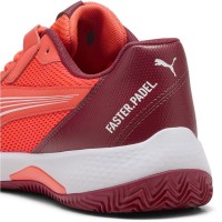 Puma Nova Court Rouge Bordeaux Blanc Sneakers  Offre - Pas cher