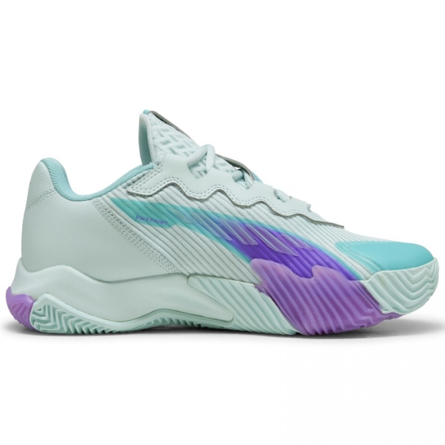 Baskets Puma Nova Elite Bleu Violet Femme  Offre - Pas cher