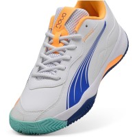 Puma Nova Smash Blanc Bleu Orange Baskets  Offre - Pas cher