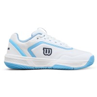 Zapatillas Wilson Courtglide Padel Blanco Azul Mujer