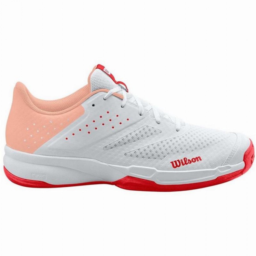 Chaussures Femme Wilson Kaos Stroke 2.0 White Coral  Offre - Pas cher