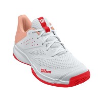 Chaussures Femme Wilson Kaos Stroke 2.0 White Coral  Offre - Pas cher