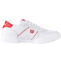 Wilson Pro Staff 87 Mesh Blanc Rouge Baskets  Offre - Pas cher