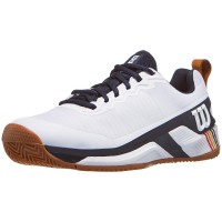 Baskets Wilson Rush Pro 4.5 CLAY WHITE BLEU MARINE  Offre - Pas cher