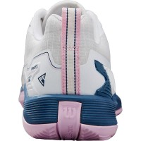 Tênis Wilson Rush Pro 4.5 Clay Branco Azul Feminino  Oferta + Barato