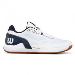 Wilson Rush Pro 5 Clay White Navy Blue Sneakers