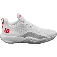 Chaussures Femme Wilson Rush Pro Lite Blanc Bleu Perle Rouge  Offre - Pas cher
